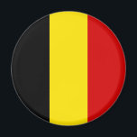 The Flag of Belgium Magnet<br><div class="desc">The Flag of Belgium is made of black,  yellow and red lines. It's a great gift for those who love Belgium or have a Belgian heritage. This design is also available on many other products for you to choose from.</div>