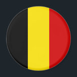 The Flag of Belgium Magnet<br><div class="desc">The Flag of Belgium is made of black,  yellow and red lines. It's a great gift for those who love Belgium or have a Belgian heritage. This design is also available on many other products for you to choose from.</div>