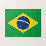 The Flag of Brazil Jigsaw Puzzle<br><div class="desc">The flag of Brazil is a great gift for those who love Brazil or have a Brazilian heritage. This design is also available on many other products for you to choose from.</div>