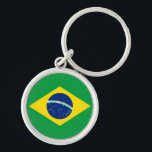 The Flag of Brazil Key Ring<br><div class="desc">The flag of Brazil is a great gift for those who love Brazil or have a Brazilian heritage. This design is also available on many other products for you to choose from.</div>