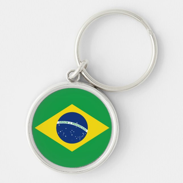 The Flag of Brazil Key Ring (Front)