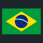 The Flag of Brazil Poster<br><div class="desc">The flag of Brazil is a great gift for those who love Brazil or have a Brazilian heritage. This design is also available on many other products for you to choose from.</div>