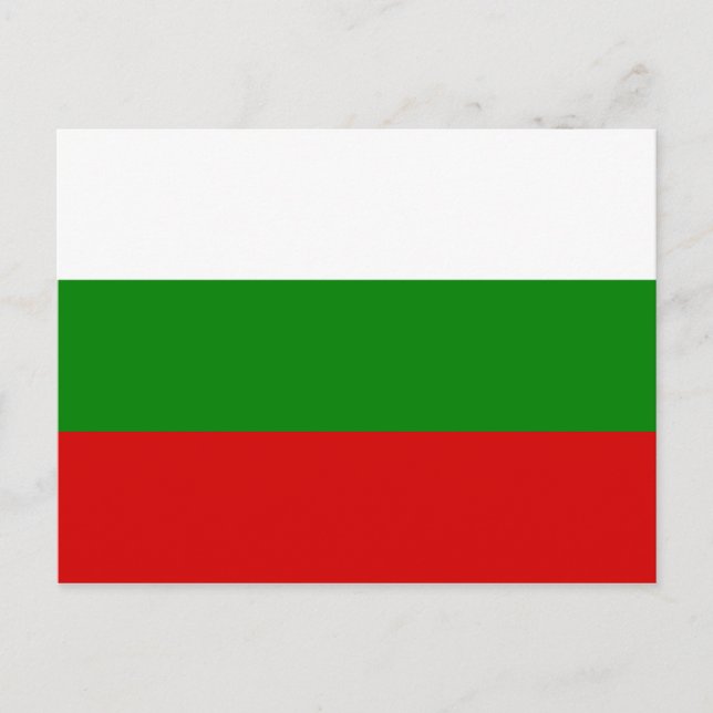 The Flag of Bulgaria Postcard (Front)