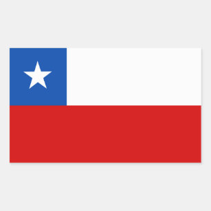 The Flag of Chile Rectangular Sticker