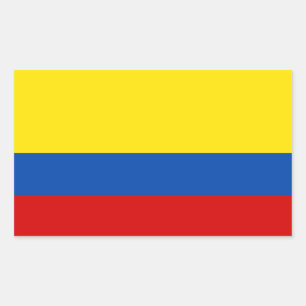 The Flag of Colombia Rectangular Sticker
