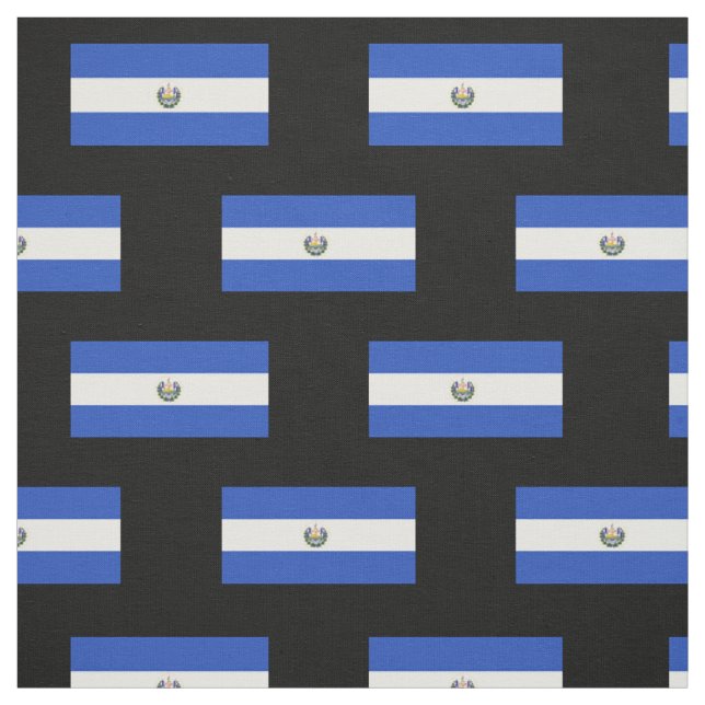 The Flag of El Salvador Fabric (Swatch)