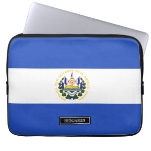 The Flag of El Salvador Laptop Sleeve