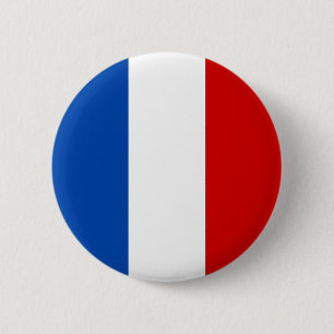 The Flag of France 6 Cm Round Badge