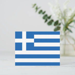 The flag of Greece Postcard