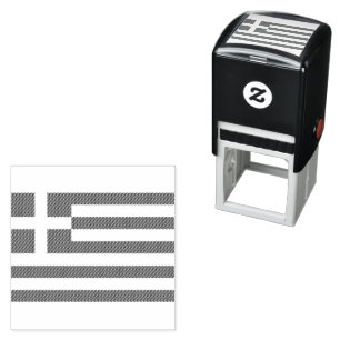 The flag of Greece Self-inking Stamp