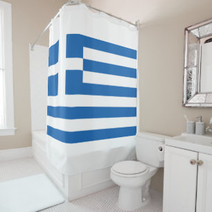 The flag of Greece Shower Curtain