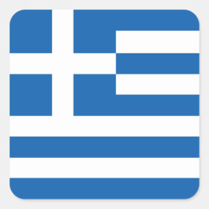 The Flag of Greece Square Sticker