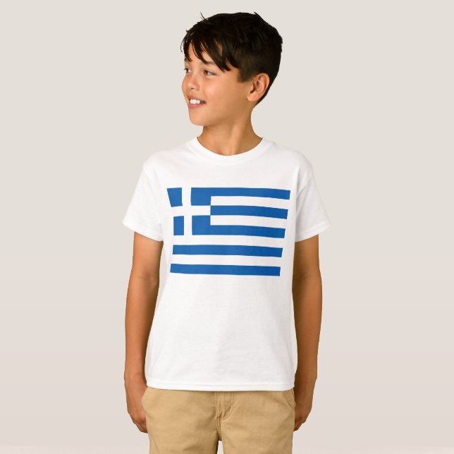 The flag of Greece  T-Shirt (Front Full)