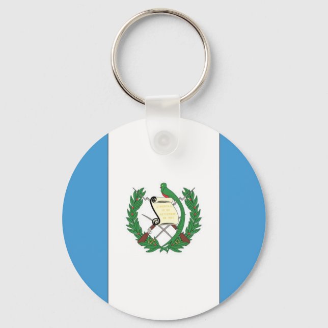 The Flag of Guatemala Key Ring (Front)