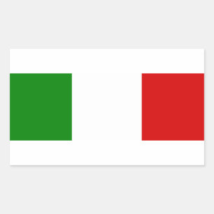 The Flag of Italy Rectangular Sticker