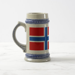 The Flag of Norway Beer Stein