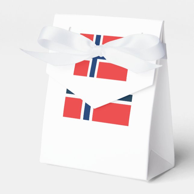The Flag of Norway Favour Box (Front Side)
