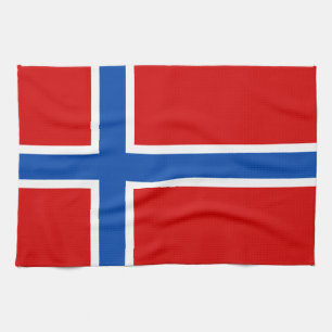 The Flag of Norway Tea Towel