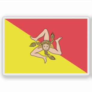 The flag of Sicily, Italy