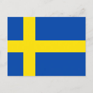 The Flag of Sweden Postcard