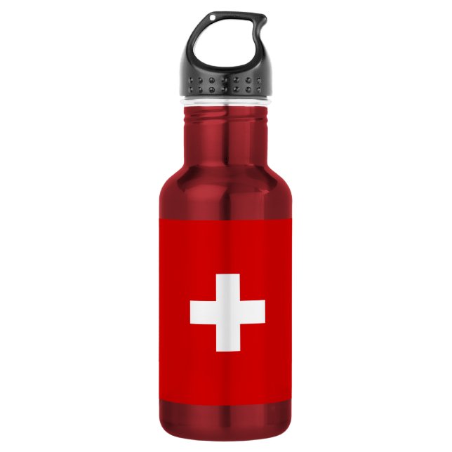 The Flag of Switzerland 532 Ml Water Bottle (Front)