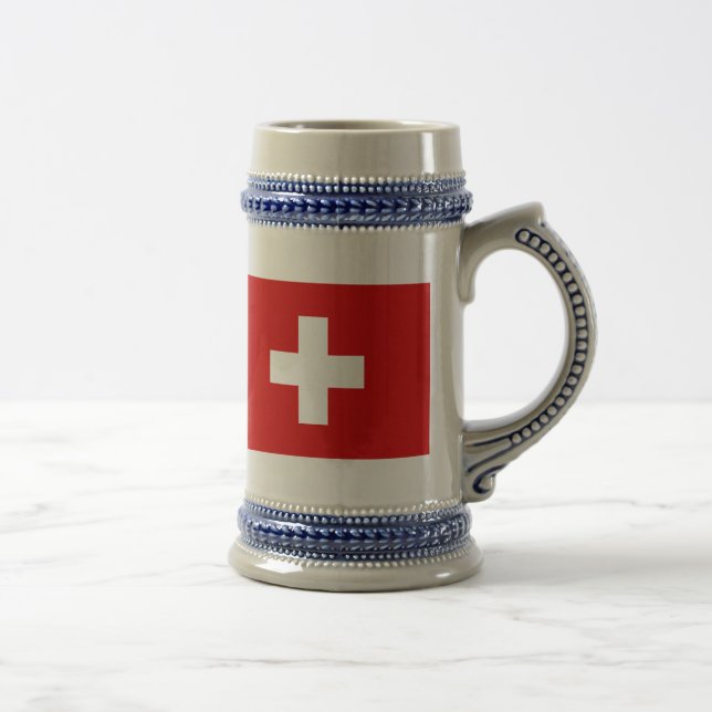 The Flag of Switzerland Beer Stein (Right)