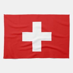 The Flag of Switzerland Tea Towel