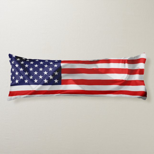 The Flag of the United States of America Body Cushion (Front)