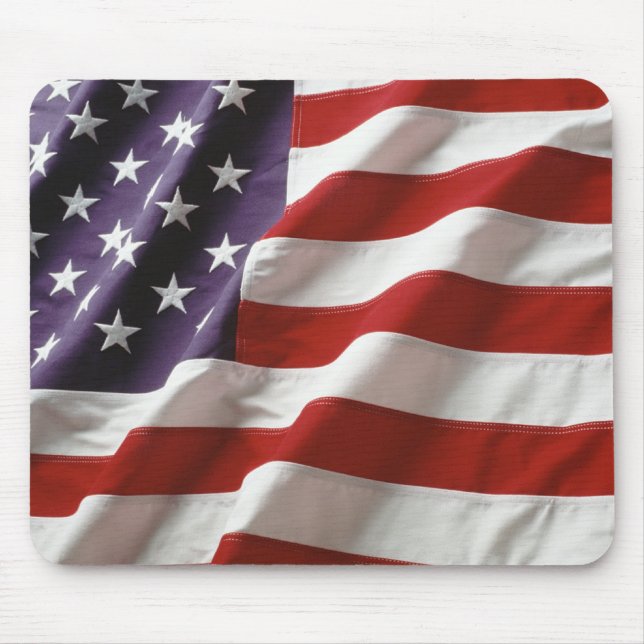 The Flag of The USA Mouse Pad (Front)