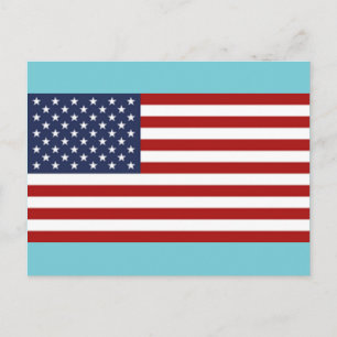 The Flag of the USA Postcard