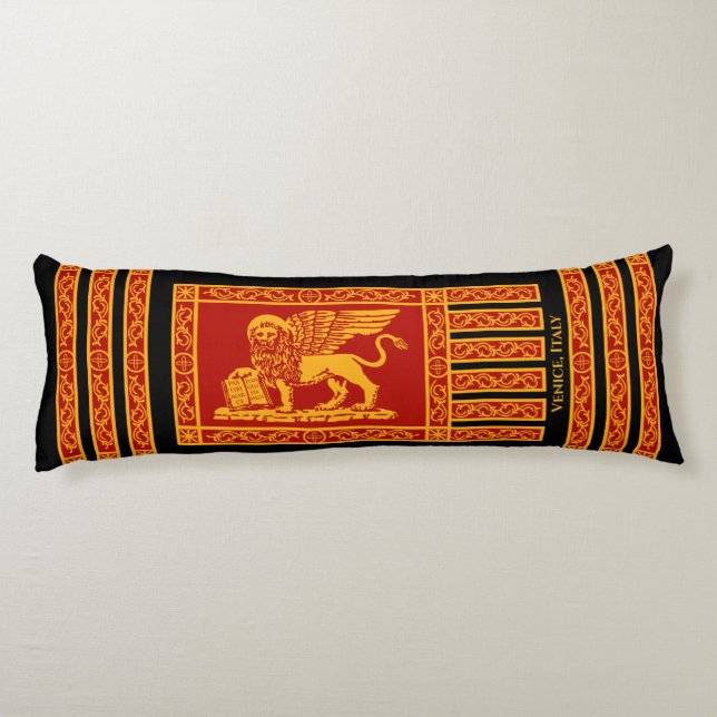 The Flag of Venice, Italy Body Cushion (Back)