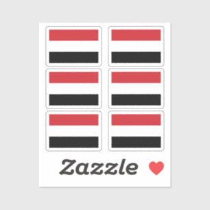 The flag of Yemen Collection pack of 6