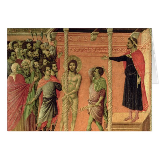 The Flagellation, from the Maesta altarpiece (Front Horizontal)