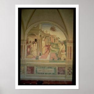 The Flagellation of St. Benedict, from the Life of Poster