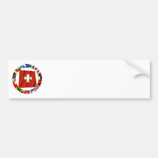 The Flags of the Cantons of Switzerland Bumper Sticker