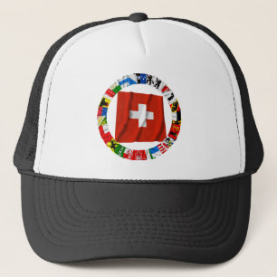 The Flags of the Cantons of Switzerland Trucker Hat