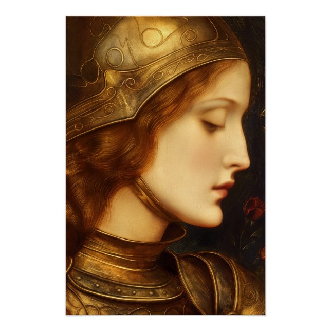 The Flame of Orleans | Saint Joan of Arc Painting Poster (Front)