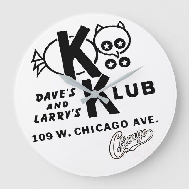 The Flame Restaurants of Illinois Large Clock (Front)