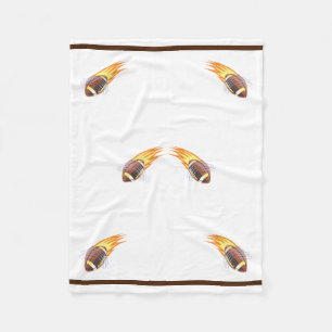 The Flaming Football - Fleece Blanket