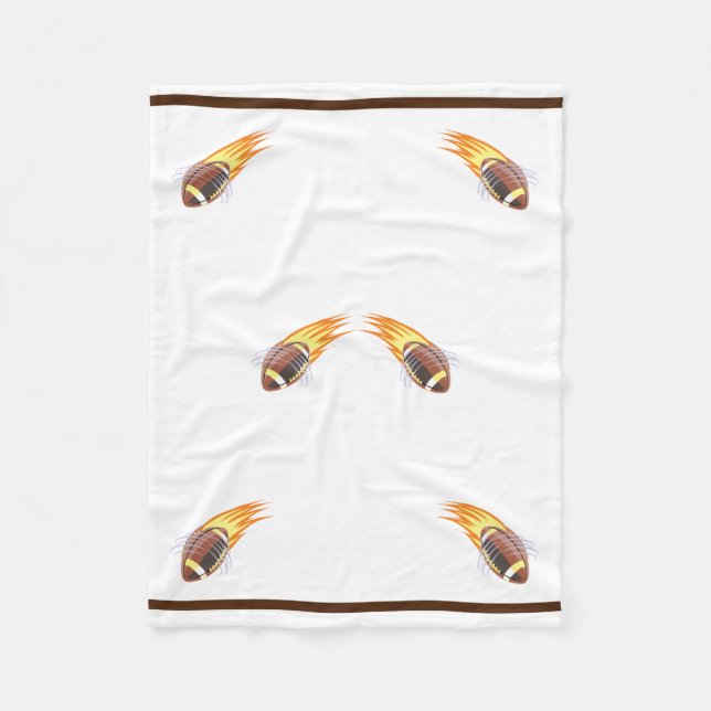 The Flaming Football - Fleece Blanket (Front)