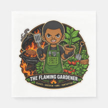The Flaming Gardener Napkins