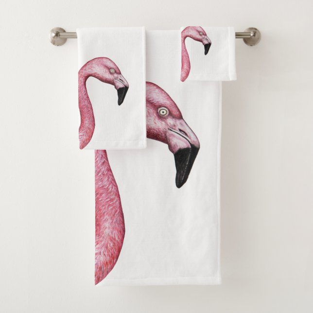 The Flamingo Bath Towel Set (Insitu)