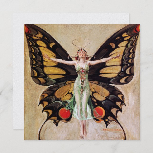 The Flapper Girl's Metamorphosis to Butterfly 1922 (Front/Back)
