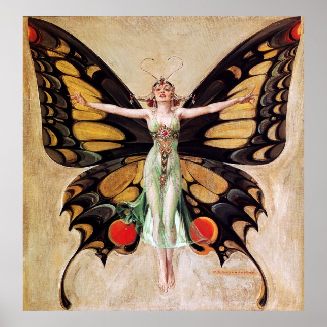 The Flapper Girl's Metamorphosis to Butterfly 1922 Poster (Front)