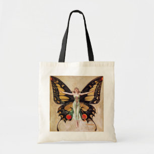 The Flapper Girl's Metamorphosis to Butterfly 1922 Tote Bag