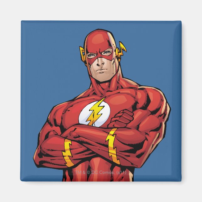 The Flash Arms Crossed Magnet (Front)
