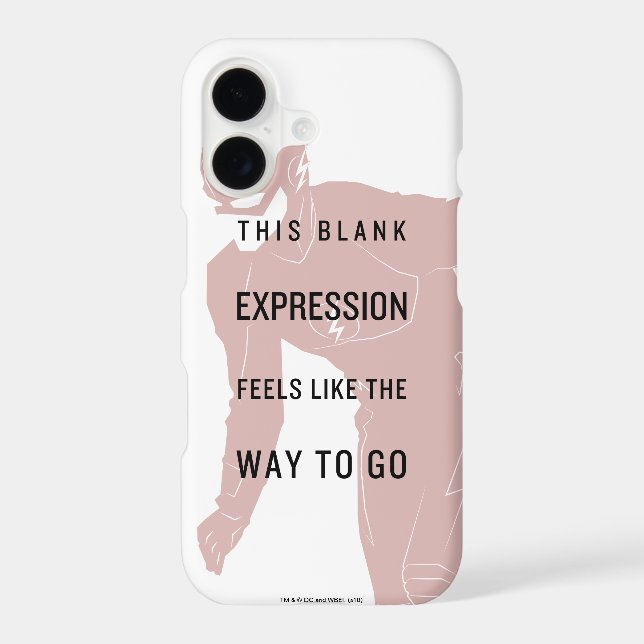 The Flash | "Blank Expression" Quote Silhouette (Back)