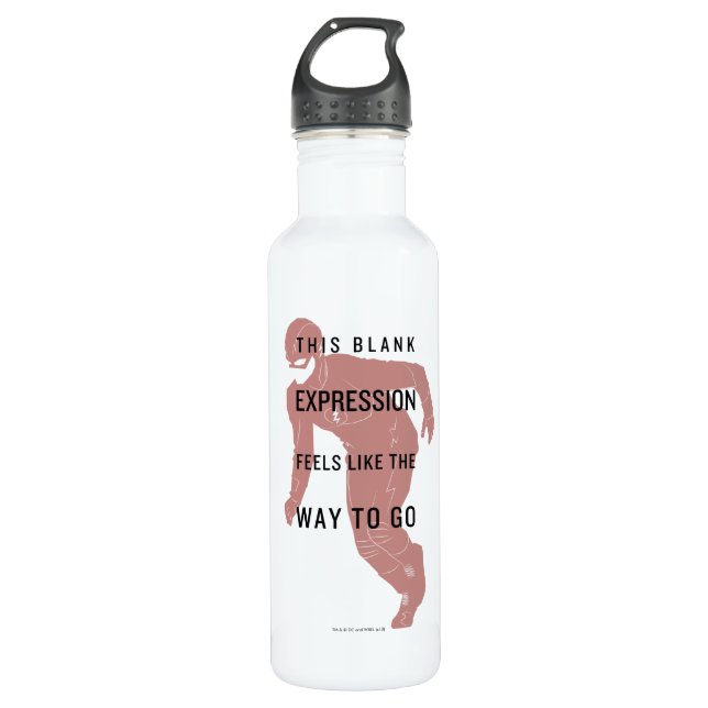 The Flash | "Blank Expression" Quote Silhouette 710 Ml Water Bottle (Front)