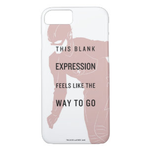 The Flash   "Blank Expression" Quote Silhouette Case-Mate iPhone Case