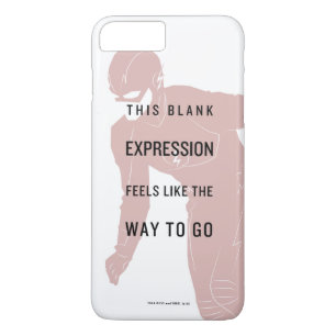 The Flash   "Blank Expression" Quote Silhouette Case-Mate iPhone Case